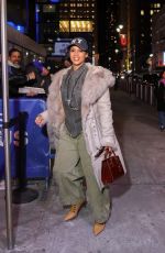DASCHA POLANCO Arrives at Knicks Game at Madison Square Garden 01/09/2025
