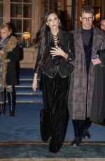 DEMI MOORE Leaves Her Hotel in Paris 01/28/2025