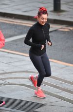 DIANNE BUSWELL Out for Morning Jog Ahead of Strictly Come Dancing Live Event in Birmingham 01/16/2025