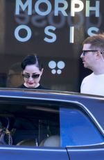 DITA VON TEESE and Adam Rajcevich Out for Coffee in Classic Mercury Cougar in Los Feliz 01/06/2025