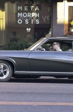 DITA VON TEESE and Adam Rajcevich Out for Coffee in Classic Mercury Cougar in Los Feliz 01/06/2025