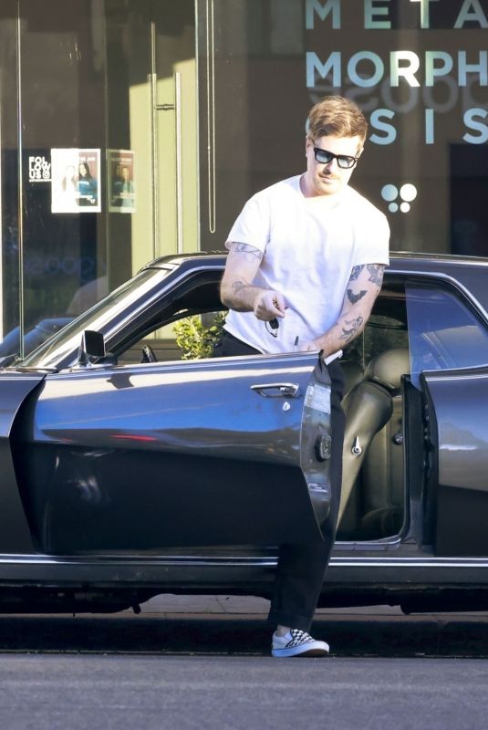 DITA VON TEESE and Adam Rajcevich Out for Coffee in Classic Mercury Cougar in Los Feliz 01/06/2025