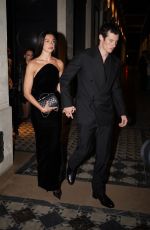 DUA LIPA and Callum Turner Celebrates Their Engagement at Costes in Paris 01/28/2025