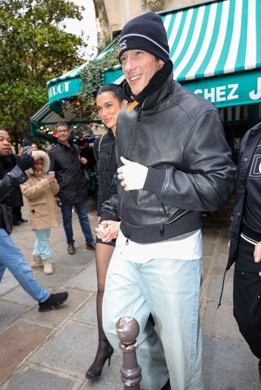 DUA LIPA and Callum Turner Out for Lunch in Paris 01/28/2025