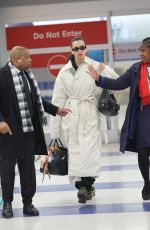 DUA LIPA Arrives at JFK Airport in New York 01/23/2025