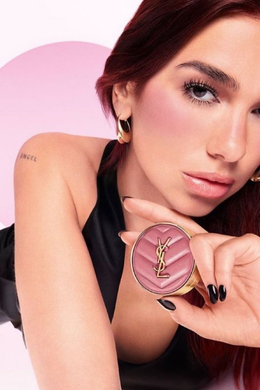 DUA LIPA for YSL Beauty Make Me Blush Campaign 2025