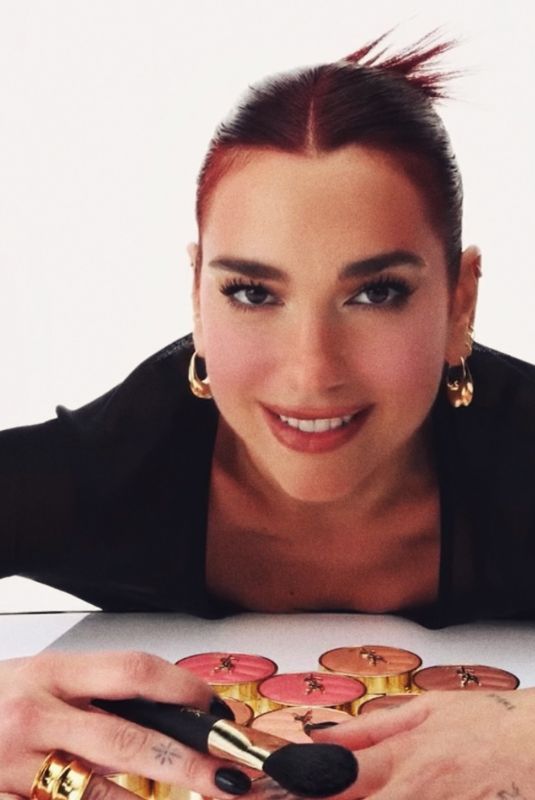 DUA LIPA for YSL Beauty Make Me Blush Campaign, January 2025