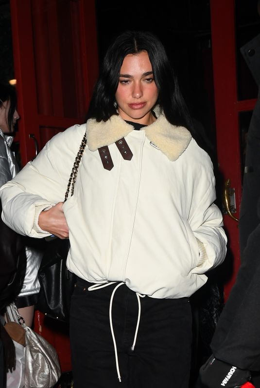 DUA LIPA Night Out in New York City 01/25/2025