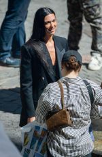 DUA LIPA Shooting a Commercial for YSL Perfume in Santiago de Chile 01/18/2025