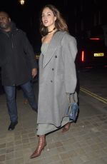 EIZA GONZALEZ Arrives to Celebrates Her 35th Birthday at Chiltern Firehouse in London 01/30/2025
