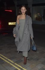 EIZA GONZALEZ Arrives to Celebrates Her 35th Birthday at Chiltern Firehouse in London 01/30/2025