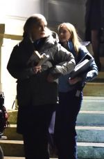 ELIZABETH MCGOVERN on the Set of Talamasca in Liverpool 01/15/2025