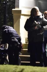 ELIZABETH MCGOVERN on the Set of Talamasca in Liverpool 01/15/2025