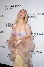 ELLE FANNING at 2024 National Board of Review Awards Gala in New York 01/07/2025