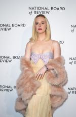 ELLE FANNING at 2024 National Board of Review Awards Gala in New York 01/07/2025