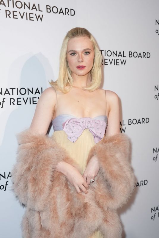 ELLE FANNING at 2024 National Board of Review Awards Gala in New York 01/07/2025