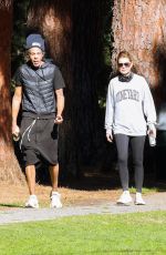 ELLEN POMPEO and Chris Ivery Out Hiking in Los Feliz 01/05/2025
