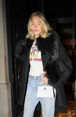 ELSA HOSK Leave Costes Paris Evening in Paris 01/28/2025