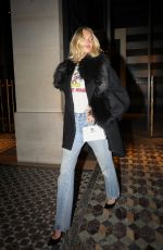 ELSA HOSK Leave Costes Paris Evening in Paris 01/28/2025