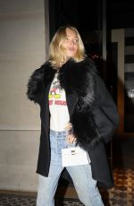 ELSA HOSK Leave Costes Paris Evening in Paris 01/28/2025