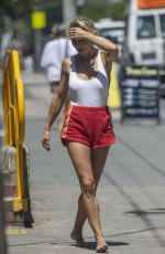 ELSA PATAKY in a White Swimsuit on the Beach in Byron Bay 01/16/2025