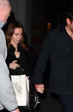EMILY BLUNT, John Krasinski, Matt Damon and LUCIANA BARROSO on a Double Date Night in New York 01/17/2025