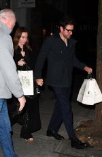 EMILY BLUNT, John Krasinski, Matt Damon and LUCIANA BARROSO on a Double Date Night in New York 01/17/2025
