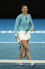 EMMA RADUCANU at Practice Session Ahead of 2025 Australian Open in Melbourne 01/06/2025