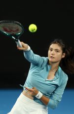 EMMA RADUCANU at Practice Session Ahead of 2025 Australian Open in Melbourne 01/06/2025