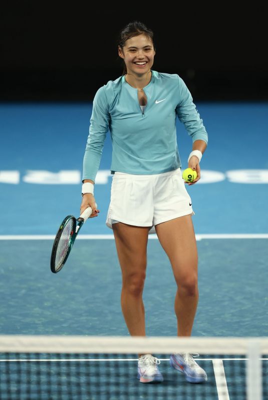 EMMA RADUCANU at Practice Session Ahead of 2025 Australian Open in Melbourne 01/06/2025