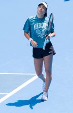 EMMA RADUCANU at Practice Session Ahead of 2025 Australian Open in Melbourne 01/10/2025