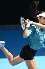EMMA RADUCANU at Practice Session Ahead of 2025 Australian Open in Melbourne 01/10/2025