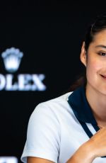 EMMA RADUCANU at Press Conference Ahead of 2025 Australian Open in Melbourne 01/10/2025