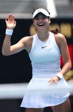 EMMA RADUCANU Fefeats Amanda Anisimova in Second Round of Australian Open in Melbourne 01/16/2025
