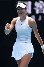 EMMA RADUCANU Fefeats Amanda Anisimova in Second Round of Australian Open in Melbourne 01/16/2025