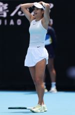 EMMA RADUCANU Fefeats Amanda Anisimova in Second Round of Australian Open in Melbourne 01/16/2025