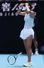 EMMA RADUCANU Fefeats Amanda Anisimova in Second Round of Australian Open in Melbourne 01/16/2025