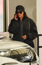 EVA LONGORIA Picking up Her Car from Valet in Beverly Hills 01/02/2025