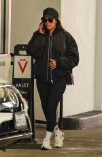 EVA LONGORIA Picking up Her Car from Valet in Beverly Hills 01/02/2025