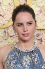 FELICITY JONES at 82nd Annual Golden Globes Awards in Beverly Hills 01/05/2025