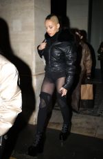 FKA TWIGS Leaves Costes Hotel in Paris 01/22/2025