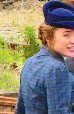 FLORENCE PUGH on the Set of East of Eden in Oamaru, New Zealand 01/12/2025