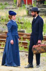 FLORENCE PUGH on the Set of East of Eden in Oamaru, New Zealand 01/12/2025