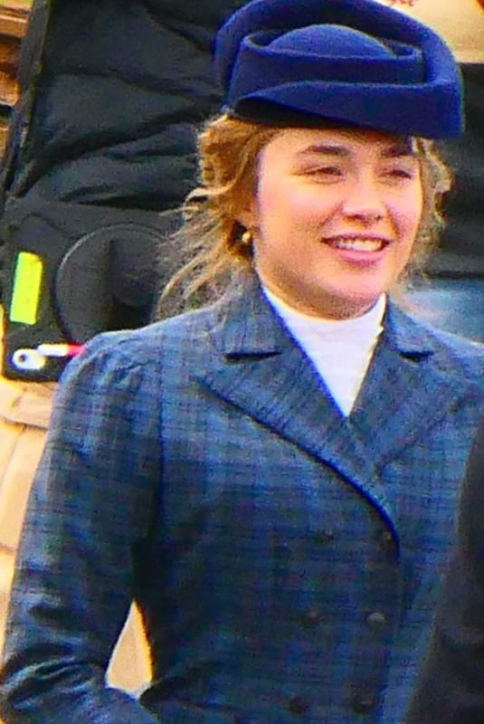 FLORENCE PUGH on the Set of East of Eden in Oamaru, New Zealand 01/12/2025