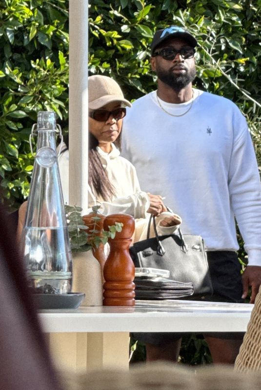 GABRIELLE UNION and Dwyane Wade at Luxury Resort After Evacuating Their Hidden Hills Mansion 01/11/2025