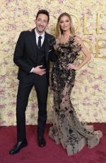 GEORGINA CHAPMAN and Adrien Brody at 82nd Annual Golden Globes Awards in Beverly Hills 01/05/2025