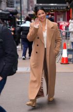 GINA RODRIGUEZ Leaves Good Morning America in New York City 01/13/2025