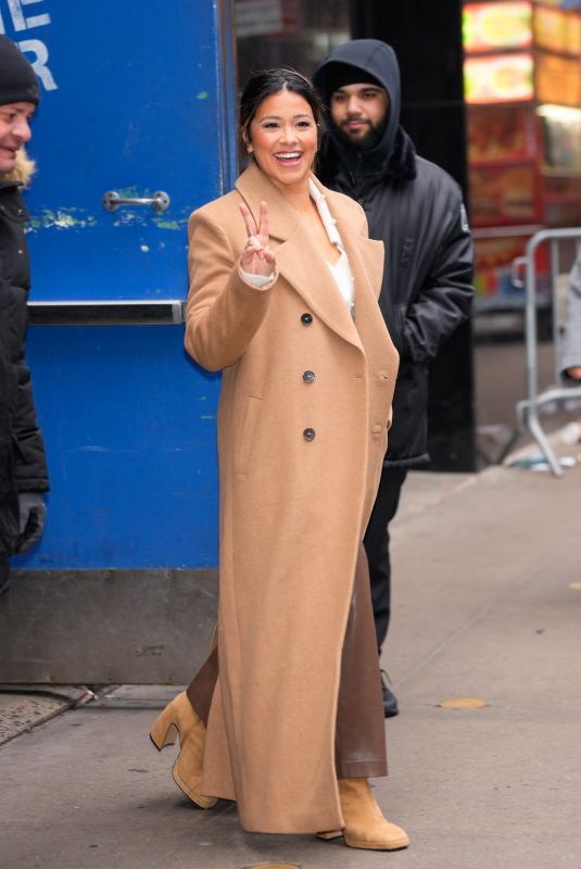 GINA RODRIGUEZ Leaves Good Morning America in New York City 01/13/2025