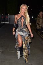 GRAQCE JACKSON Arrives at Nobu Shoreditch in London 12/31/2024