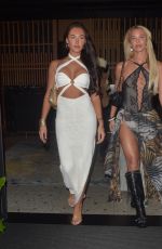 GRAQCE JACKSON Arrives at Nobu Shoreditch in London 12/31/2024
